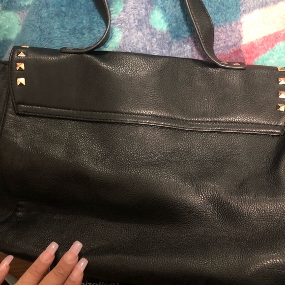 Black Forever 21 Gold Studded Bag in except shape! - Picture 3 of 5